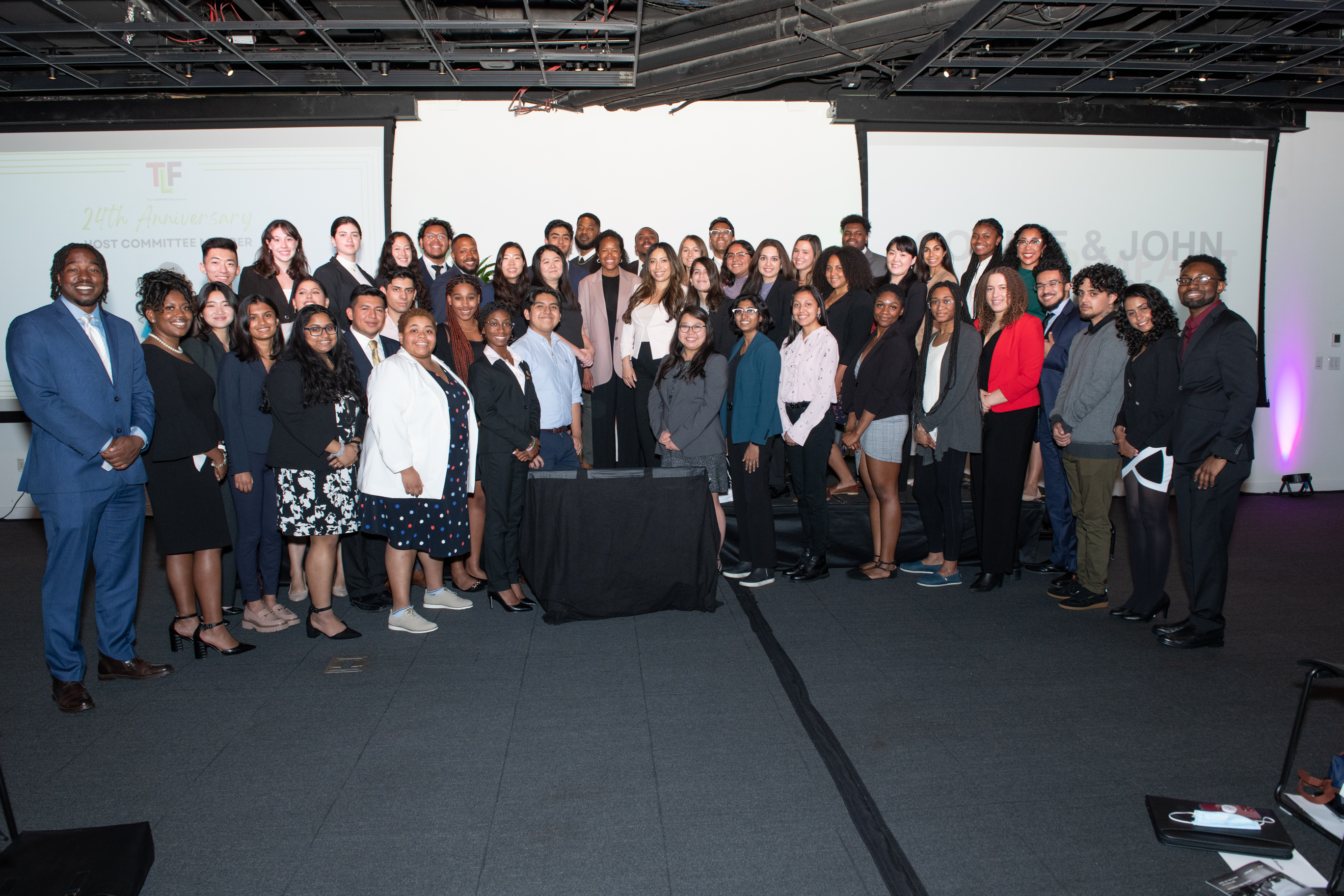 Picture of all 50 undergraduate and graduate scholarship recipients